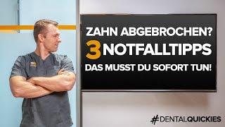 Zahn ausgeschlagen oder abgebrochen? Das musst du SOFORT tun! 3 Dinge, die Deinen Zahn retten!