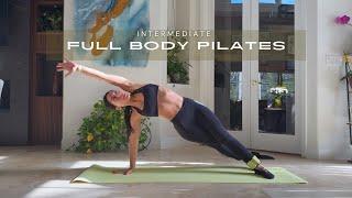 25 MIN FULL BODY PILATES | Intermediate, Ankle Weights Optional, Modifications Available