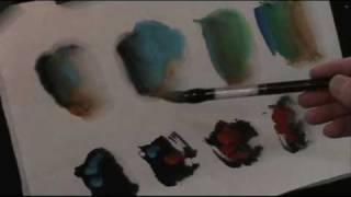 Chinese Watercolor Tutorial - How to Use Marie's Opaque Watercolors