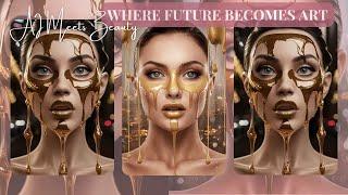 [4k] AI Lookbook | AI Model | Futuristic Beauty Unveiled | AI Beauty Chronicles