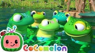 Five Little Speckled Frogs! | CoComelon Animals | Animals for Kids