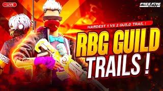 FREE FIRE LIVE TELUGU - TEAM RBG GUILD TRAILS LIVE - RAJUBHAI GAMING LIVE