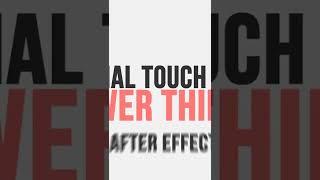 Final Touches on The Lower Third in Adobe After Effects (26)⁉️‍️