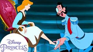 Cinderella Tries On the Glass Slipper | Disney Princess