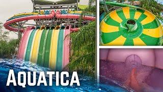 Aquatica Water Park Orlando - Water Slides POV & Overview