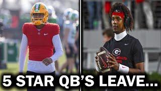 BREAKING: Georgia and Oregon LOSE 5 Star⭐️ QB's