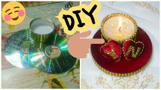 حامل شموع مميز جدا و راقي  فكرة لهدية رائعة او لمشروع مربح بالبيت Diy Candle Holder