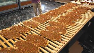 Turkish Lahmacun The Most Popular Food In Turkey | How Its Made? | Turkish Street Foods #lahmacun