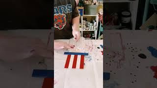 DIY Paint stick Uncle Sam decor