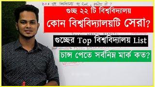 মানের দিক থেকে কোন বিশ্ববিদ্যালয় সেরা ? | সর্বনিম্ন কত পেলে গুচ্ছ বিশ্ববিদ্যালয়ে ভর্তি হওয়া যাবে?