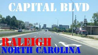 Capital Blvd FULL - Raleigh's Longest Street - Wake Forest to Downtown Raleigh - Street Drive