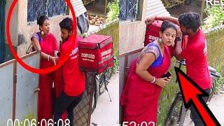 affair with Zom*to Boy | Awerness Video  WHAT IS THIS DELIVERY BOY DOING WITH THE GIRL CCTV