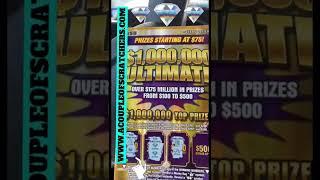 $1,000,000 ULTIMATE! I SEE DIAMONDS!! TEXAS LOTTERY TICKETS #shorts