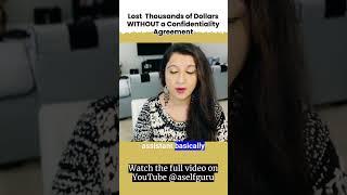 Why You Need a Confidentiality Agreement? (NDA template) #shorts