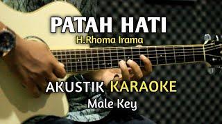 PATAH HATI - Rhoma Irama Karaoke Akustik ( Nada Pria )