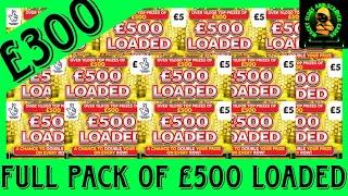 Full Pack £500 Loaded Scratch Cards  Hunting for the £500 Top Prize 