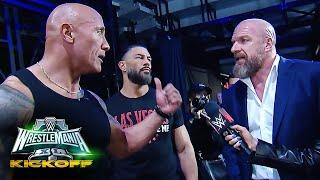 The Rock curses out Triple H following Cody Rhodes altercation: WrestleMania XL Kickoff