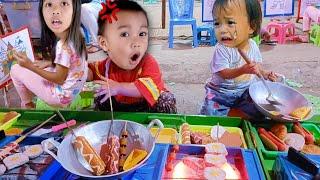 Seharian Jagain Bayi Lucu m Naik Odong-odong, Mewarnai, Main Pasir Ajaib, Masak Masakan 