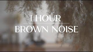 1 Hour BROWN NOISE  for FOCUS, SLEEP, AND COMFORT  *no music*