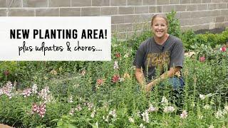 Garden Projects, Chores and My New Planting Area!  Sunshine and Flora Urban Flower Farm