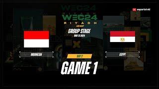 Indonesia vs Egypt GAME 1 IESF World Esports Championship 2024 | IDN VS EGY ESPORTSTV