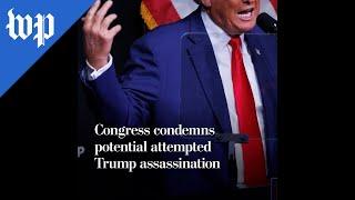 Congress condemns potential attempted Trump assassination