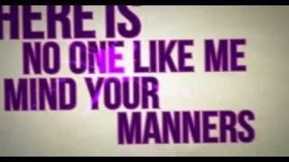 Chiddy Bang - Mind Your Manners [LYRIC VIDEO]