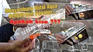 Menyambung Botol Aqua dengan Lem Paralon ( Media Hidroponik ) Media Karya