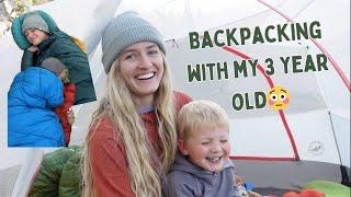 BACKPACKING WITH M 3 YEAR OLD WITHOUT MY HUSBAND