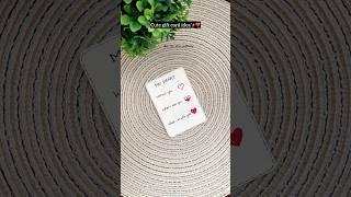 Handmade card for your loved ones | easy gift card ideas #diy #craft #handmade #giftideas #couple