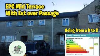 EPC rating D to C Mid Terrace 1950s full walk through