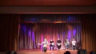 Milana & Magic Drums - Tribal Drum Improvisation (Mizzzmar party 2013)