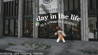  day in the life of a uni student at pace university | university diaries | bloxburg roleplay 