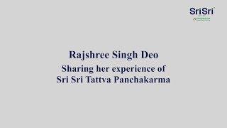 Rajshree Singh Deo Sharing Her Experience of Sri Sri Wellbeing