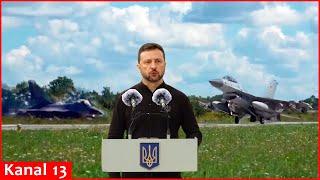 Zelenskiy says F-16s are already being used by Ukrainian Air Force