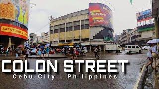 Walking at the Oldest and Shortest Street in the Philippines - COLON STREET, Cebu City, Philippines