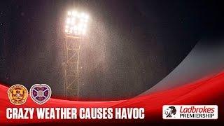 Crazy weather wreaks havoc on football match!