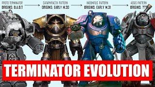 Evolution of Terminator Armour in Warhammer 40K