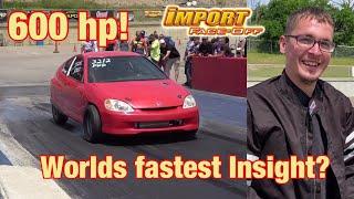 Worlds fastest Honda Insight?? 9 second Honda racer feature, Kristian Peer!