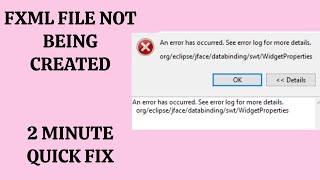 FXML FILE NOT CREATED ON ECLIPSE | QUICK FIX |