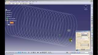 Tutoriel Catia : Créer un ressort (Forme / Shape, Generative shape design)