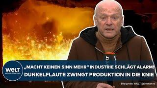 DUNKELFLAUTE IN DEUTSCHLAND: Industrie schlägt Alarm! Strompreise zwingen Produktion in die Knie