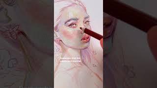 Drawing Portrait Tips for beginners - Gabriela Niko: Course in BIO  #SHORTS | Domestika English