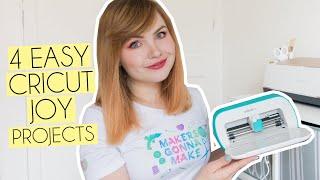 4 EASY CRICUT JOY BEGINNER CRAFT PROJECTS