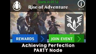 Achieving Perfection - Rise of Adventure - PARTY Node | Magic the Gathering Puzzle Quest