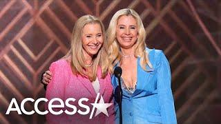 Lisa Kudrow & Mira Sorvino Have Romy And Michele Reunion At SAGs!