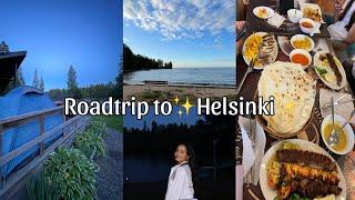 Roadtrip to Helsinki camping, eating food, family time