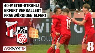 40-Meter-Strahl! Erfurt verballert fragwürdigen Elfer: Meuselwitz - Erfurt | Regionalliga Nordost