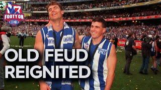 Infamous North Melbourne feud reignited - 9News | Footy on Nine