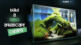 Building a nano Aquascape - Aquarium step by step | Volume 1